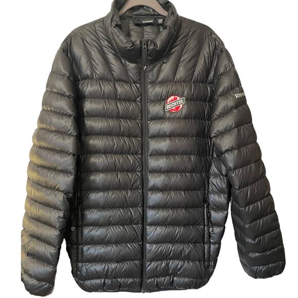 Reebok Puffy Down Coat, Packable, Black, Exc Cond, Warm, Trendy, 2XL - Picture 1 of 7